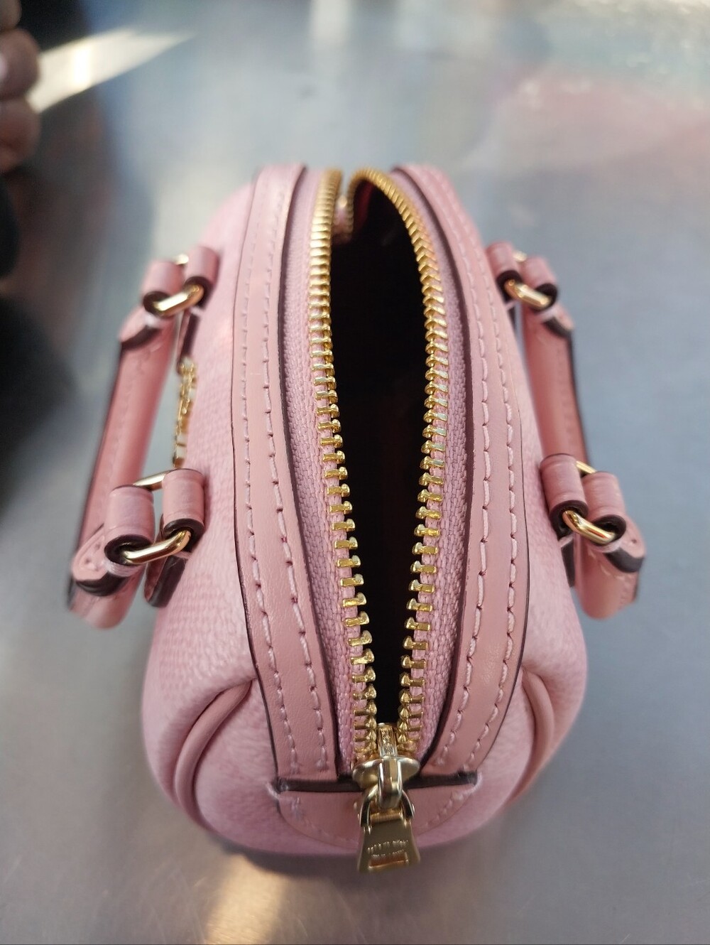 Coach Signature Mini Rowan Charm in Powder Pink - Picture 10 of 10